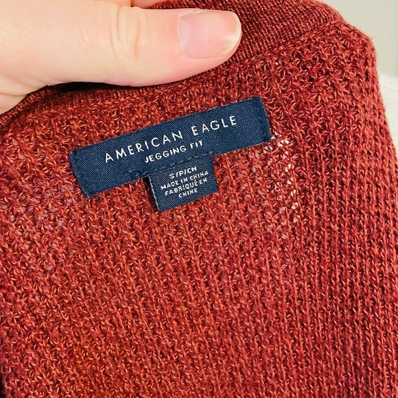 American Eagle Jegging Fit Lace Up Sweater - Picture 7 of 8